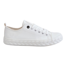 BIG STAR SHOES Naisten nahkalenkkarit Big Star LL274403 Valkoinen BIG STAR SHOES Naisten nahkalenkkarit Big Star LL274403 Valkoinen