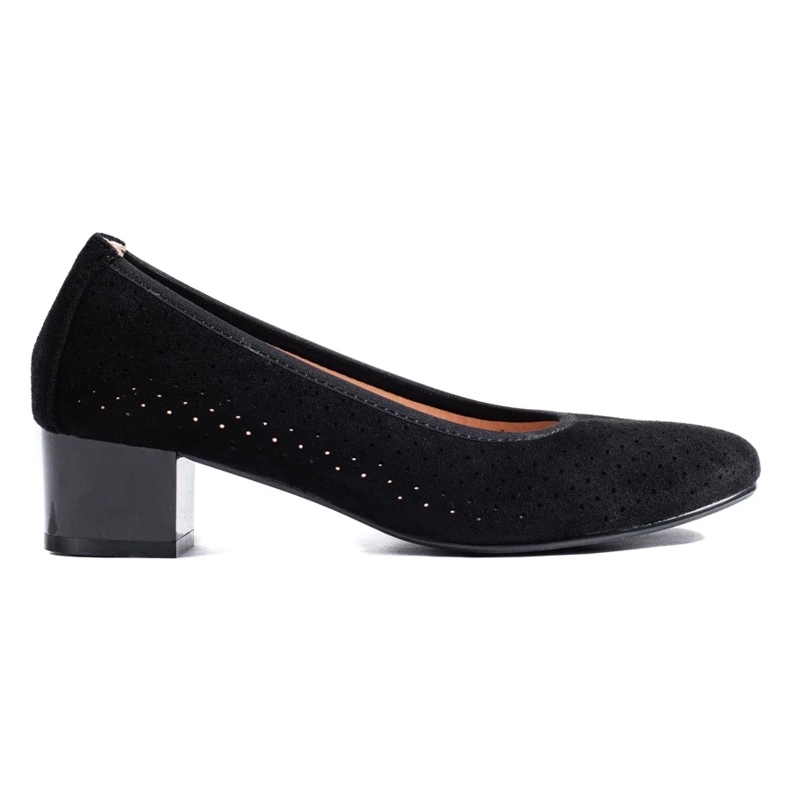 W. Potocki Naisten mustat harjakattoiset pumput Potocki