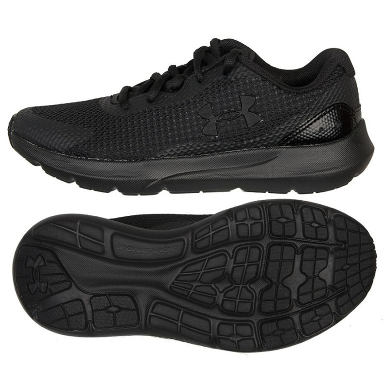 Under Armour Bgs Surge 3 Jr. 3024989 002 juoksukengät musta