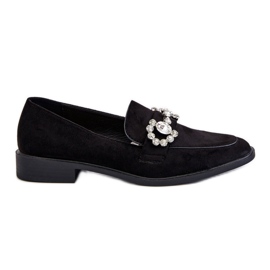 PS1 Elegantti musta mokkanahka Loafers Aliya PS1 Elegantti musta mokkanahka Loafers Aliya