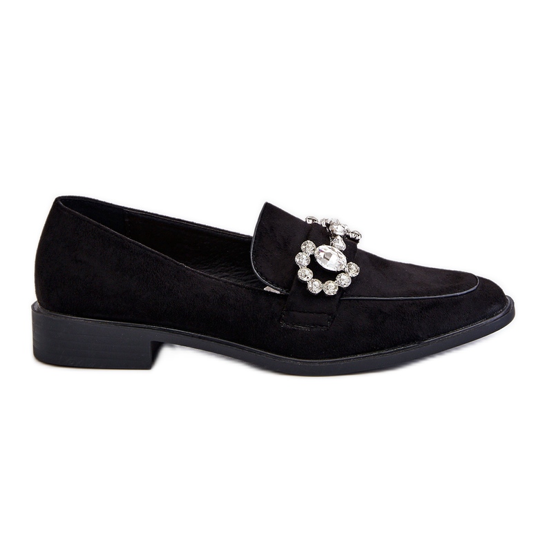 PS1 Elegantti musta mokkanahka Loafers Aliya