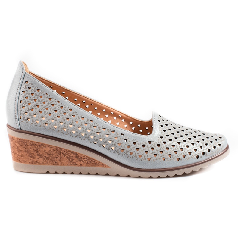 W. Potocki Naisten harjakattoiset pumput Potocki harmaa