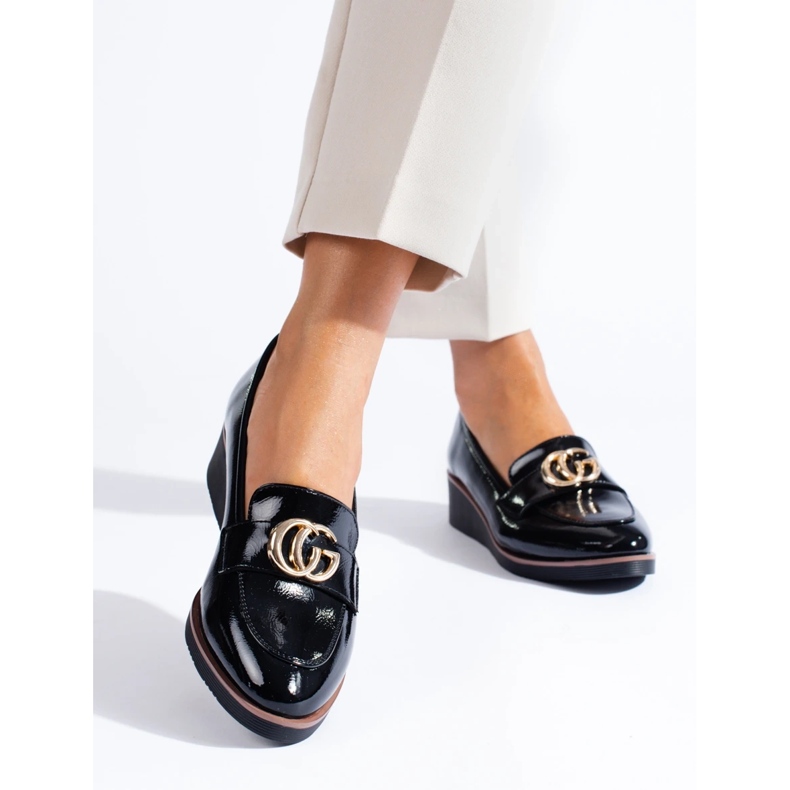 W. Potocki Potockin naisten lordit mustilla kiiloilla musta