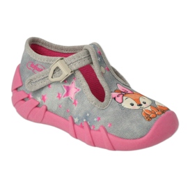 Befado lasten kengät 110P467 vaaleanpunainen harmaa