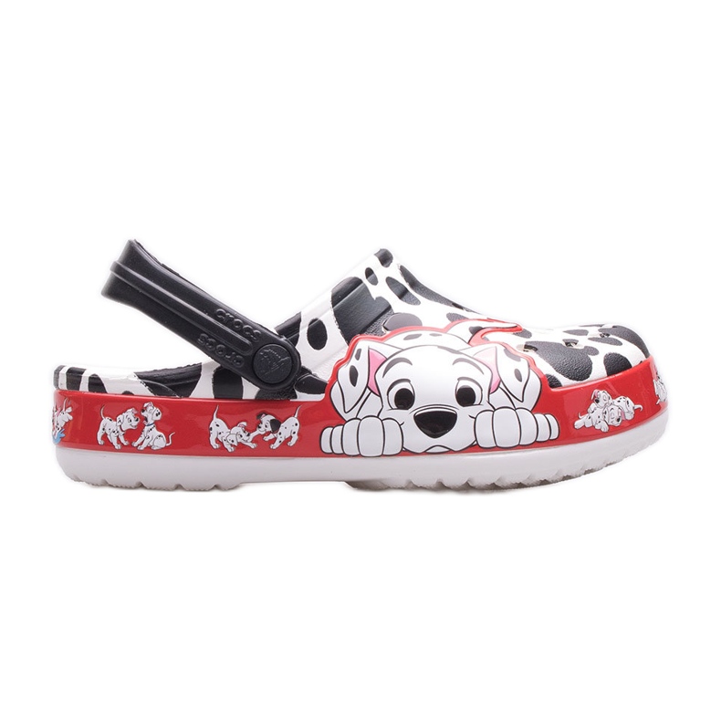 Lasten puukengät CROCS 101 Dalmatians Kids Clog 207483-100 valkoinen musta