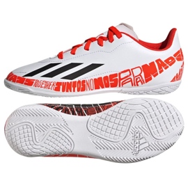 Adidas X Speedportal.4 Messi In Jr GW8400 jalkapallokengät valkoinen valkoinen