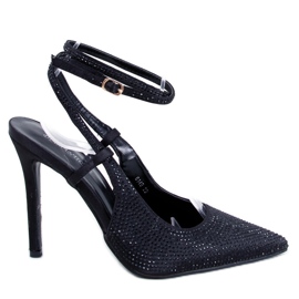 BM Bonnie Black -kivillä sidottu pinssit musta