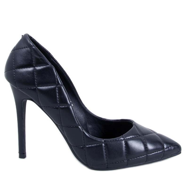 BM Raquel Black tikatut stiletto-pumput musta
