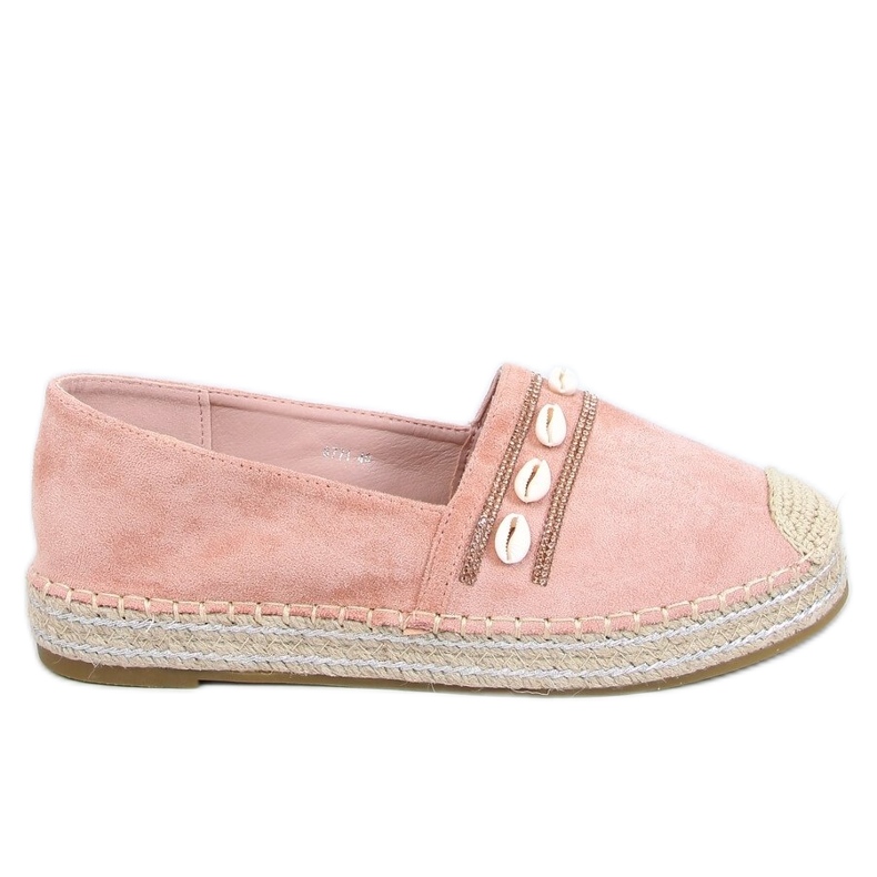 BM Ocean Pink -kuoriset espadrillit vaaleanpunainen