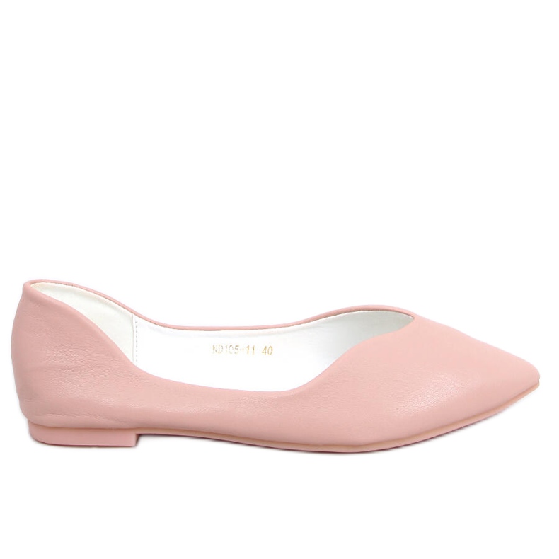 Ayanna Pink Cut Out Ballet Flats vaaleanpunainen
