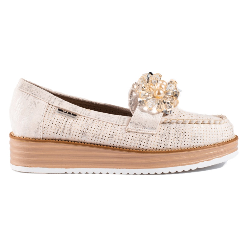 Naisten kengät Shelovet beige kristalleilla