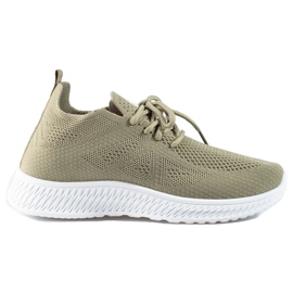 Shelovet vihreä tekstiili urheilukengät