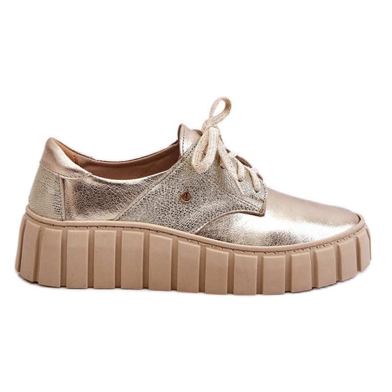 Lemar Nahkakengät Golden Hypnosis -alustalla kultainen