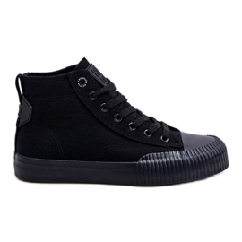 Naisten Big Star Fabric High Top tennarit LL274444 musta