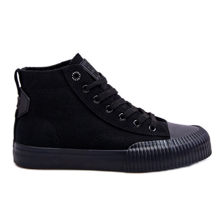 Naisten Big Star Fabric High Top tennarit LL274444 musta