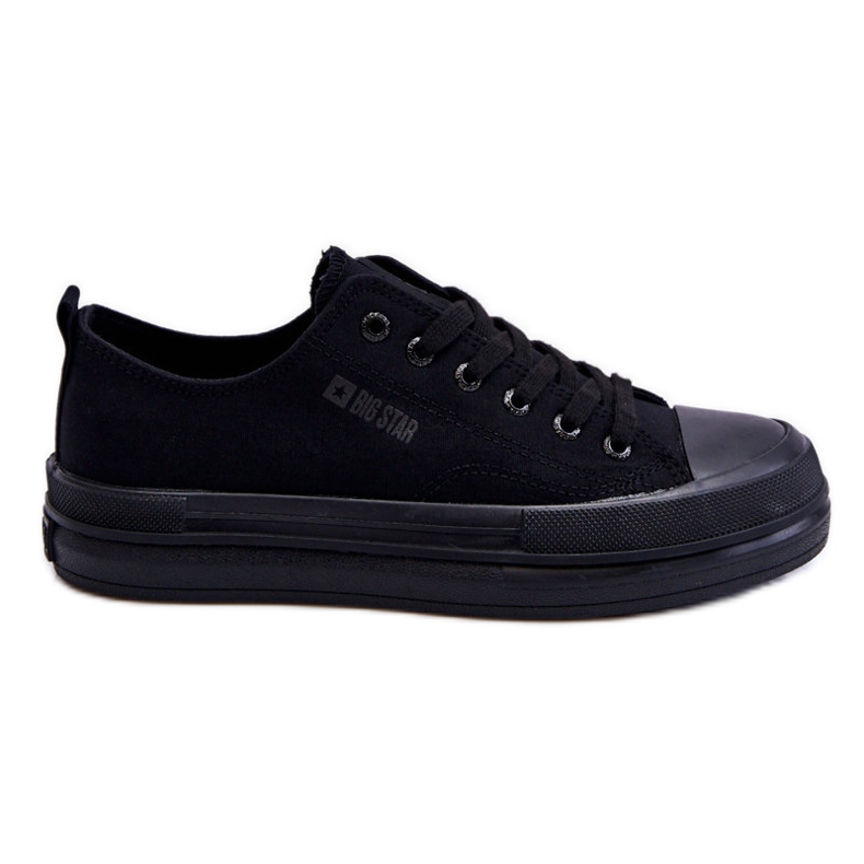 Big Star Low Lace Up -lenkkarit LL274967 mustat