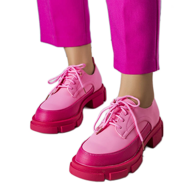 BM Kayn vaaleanpunaiset kengät massiivisella pohjalla vaaleanpunainen