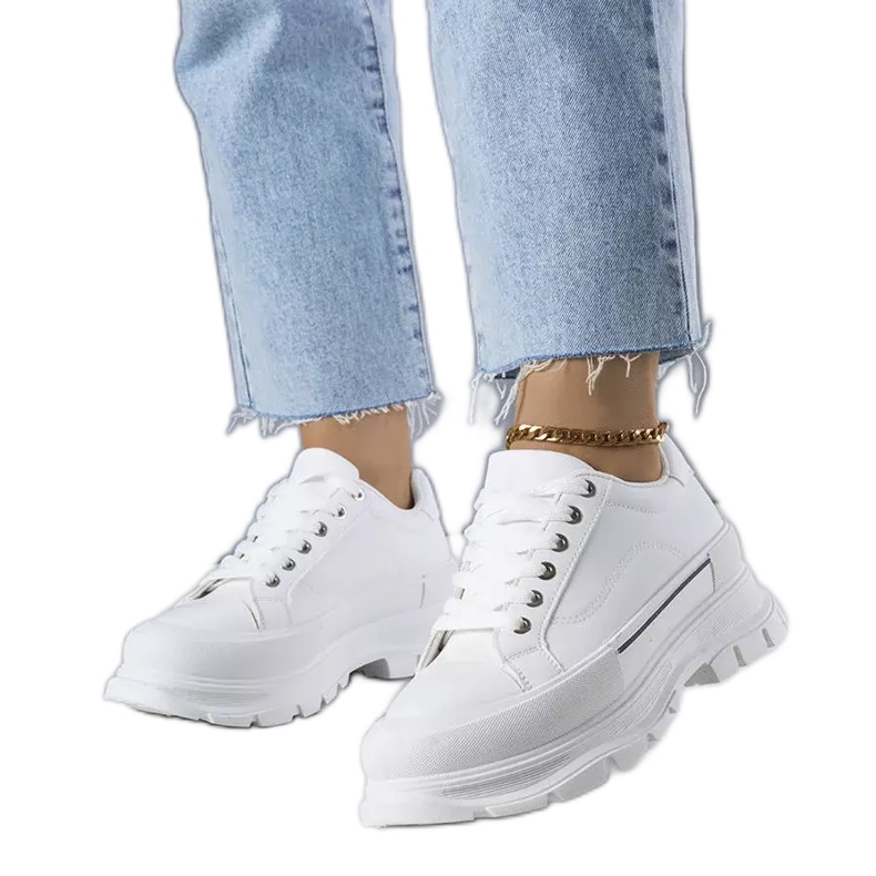 BM Kari valkoiset high platform tennarit valkoinen