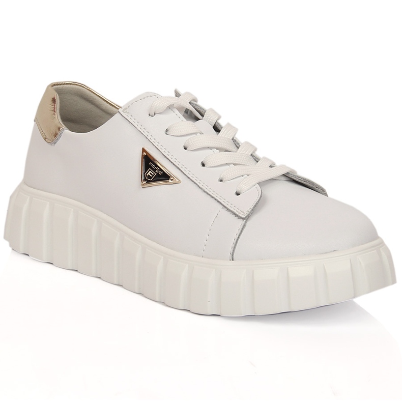 Naisten nahkakengät alustalla valkoinen Filippo DP4138/23