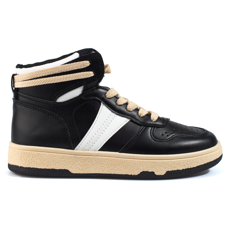 Naisten Shelovet korkeat mustat tennarit