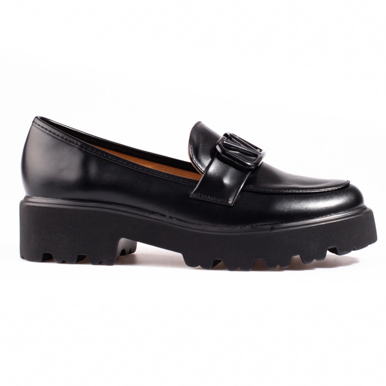 Vinceza naisten kengät mustasta ekonahasta