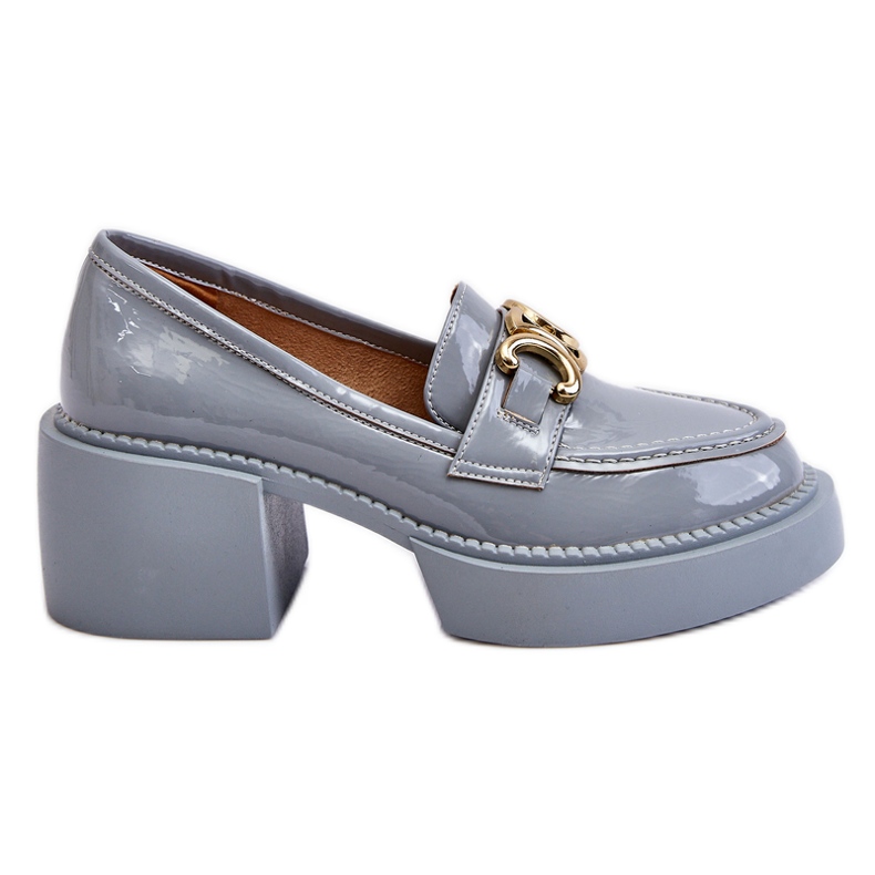 S.Barski Muodikkaat pumput paksuilla koroilla Vaaleansininen Imani