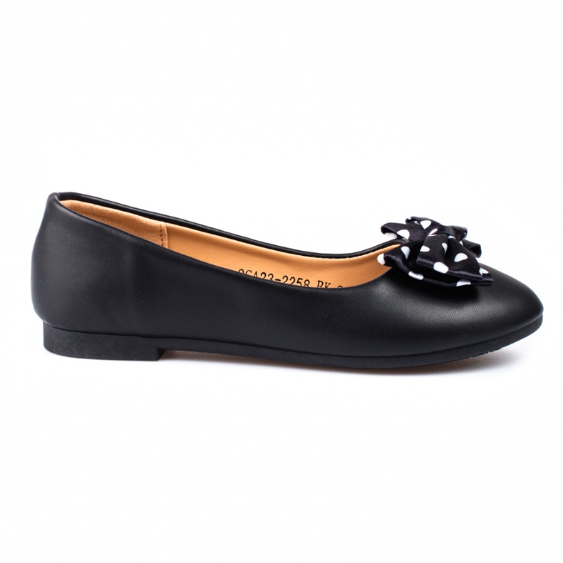 Tyttöjen balerina Vinceza mustalla rusetilla