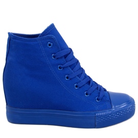 BM Parks Blue Ankle Wedge -lenkkarit tummansininen sininen