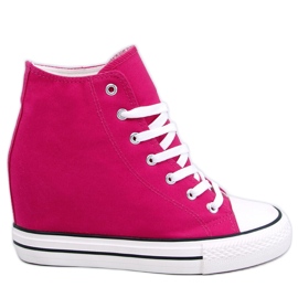 BM Corina Fuchsia wedge-korkeat lenkkarit vaaleanpunainen
