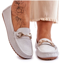 FC3 Klassiset mokkanahkahousut Arlan harmailla koristeilla harmaa