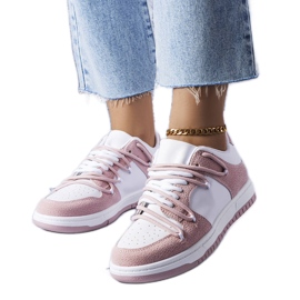 PA1 Hilan vaaleanpunaiset lenkkarit valkoinen