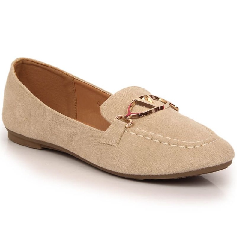 Vinceza kengät mokkanahka loafers W 2227 JAN185B beige