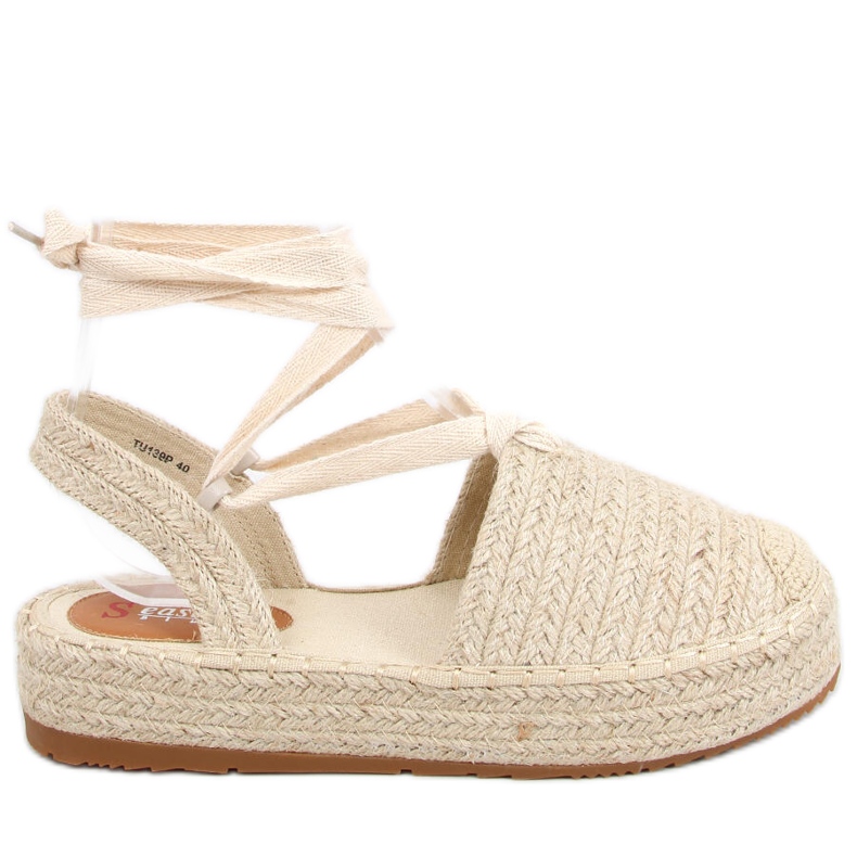 Naisten sandaalit espadrillit Seila Beige