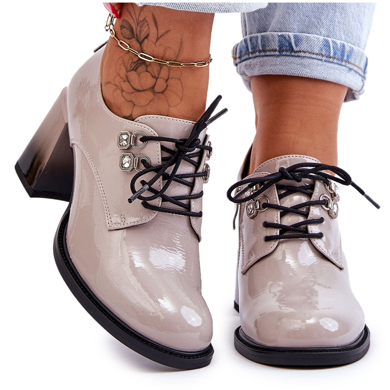 S.Barski Muodikkaat korkokengät vaaleanharmaa Darren