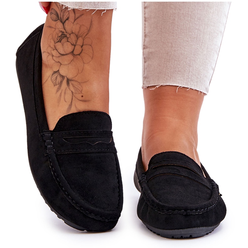 FC3 Naisten klassiset mokkanahkahousut, musta Ivana