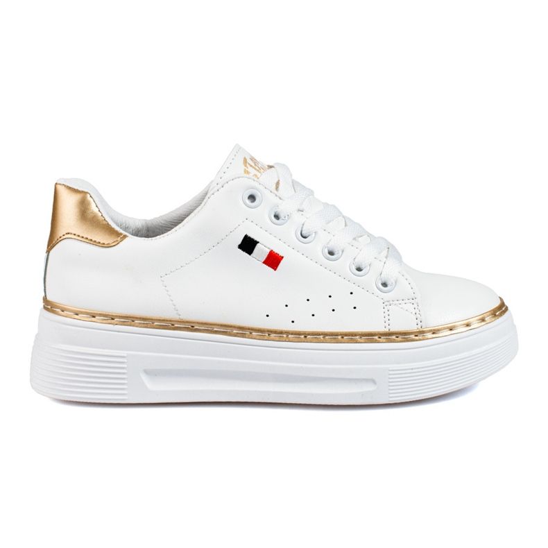 W. Potocki Valkoiset urheilukengät Potockin alustalla valkoinen