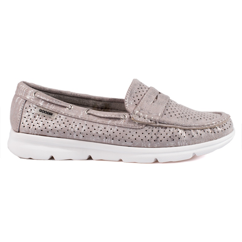 Naisten Shelovetin harmaat mokkanahkahousut