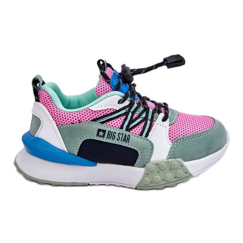 Lasten urheilukengät Memory Foam System Big Star LL374219 Pinkki-vihreä vaaleanpunainen