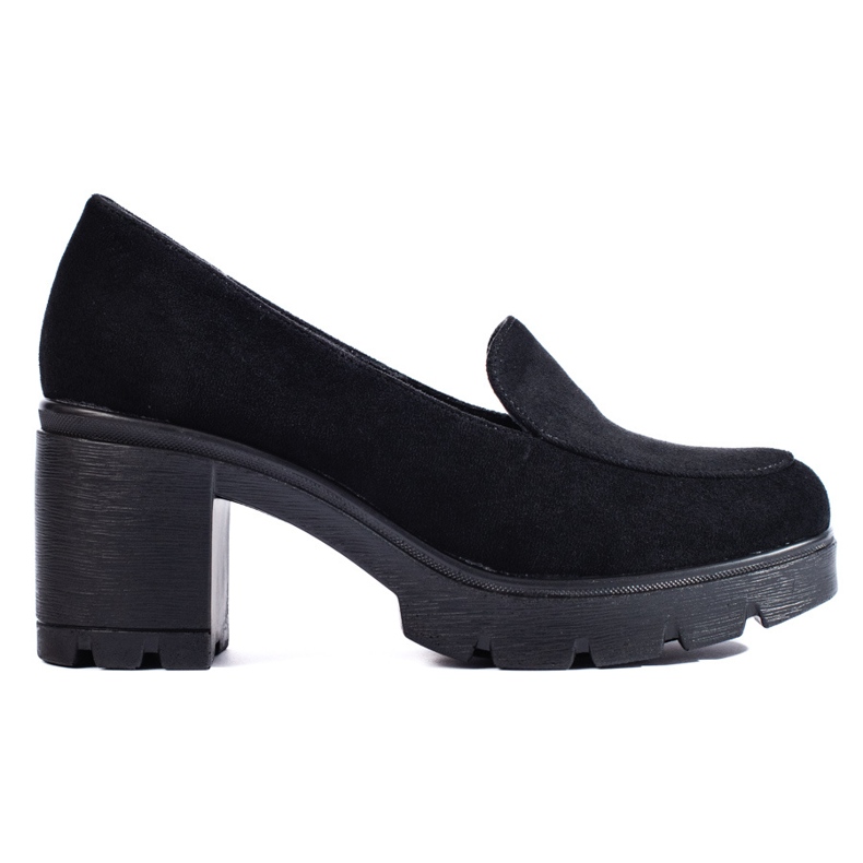 W. Potocki Naisten mokkanahkakorkokengät Potocki musta