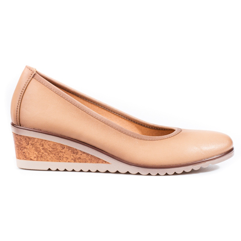 W. Potocki Potockin beigenväriset naisten kiilapumput