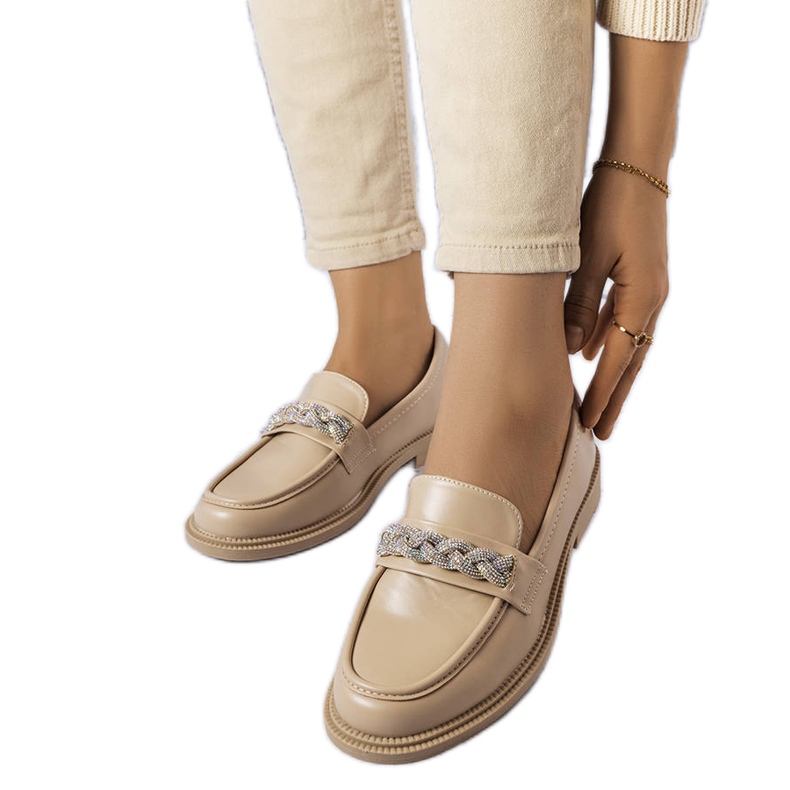 Coletten beige-loaferit strassilla
