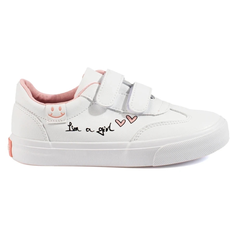 W. Potocki Velcro urheilukengät tytöille Potocki valkoinen