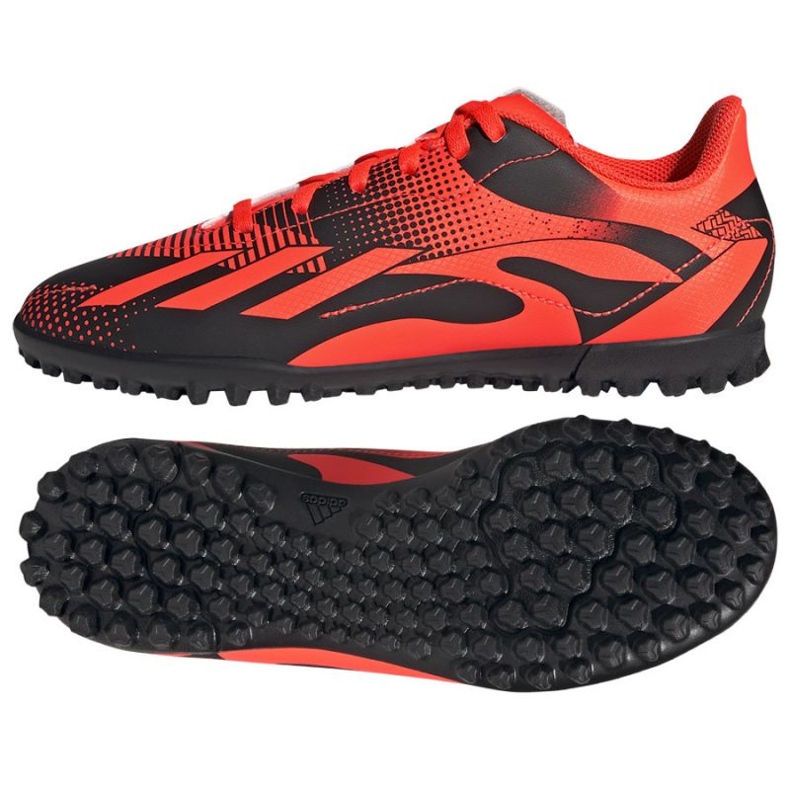 Adidas X Speedportal Messi.4 Tf Jr GZ5136 jalkapallokengät oranssi appelsiinit ja punaiset