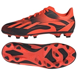 Adidas X Speedportal Messi.4 Fg Jr GZ5139 jalkapallokengät oranssi appelsiinit ja punaiset
