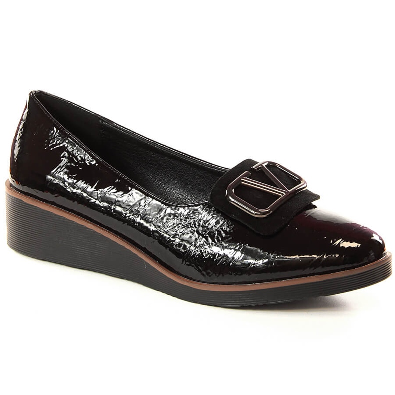 Naisten mustat lakatut kiilakengät Jezzi RMR2265-3