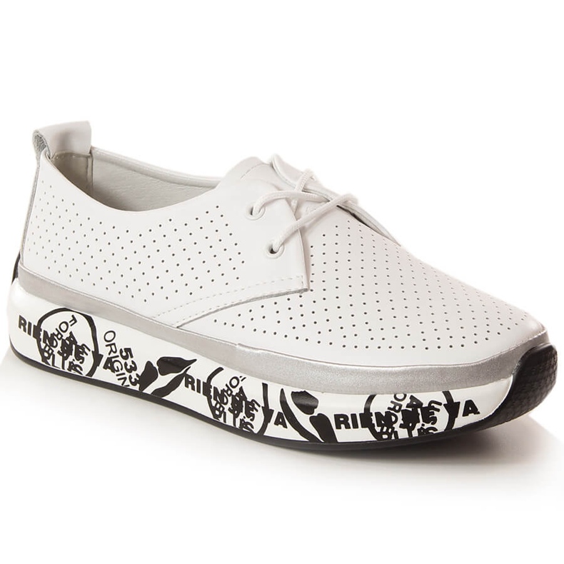 Naisten nahkakengät alustalla valkoinen T.Sokolski W23-29