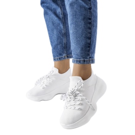 Lavalléen valkoiset tekstiililenkkarit valkoinen