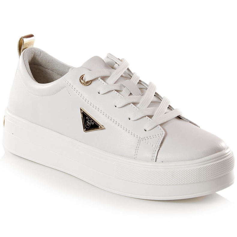 Naisten nahkakengät alustalla valkoinen Filippo DP3533/23