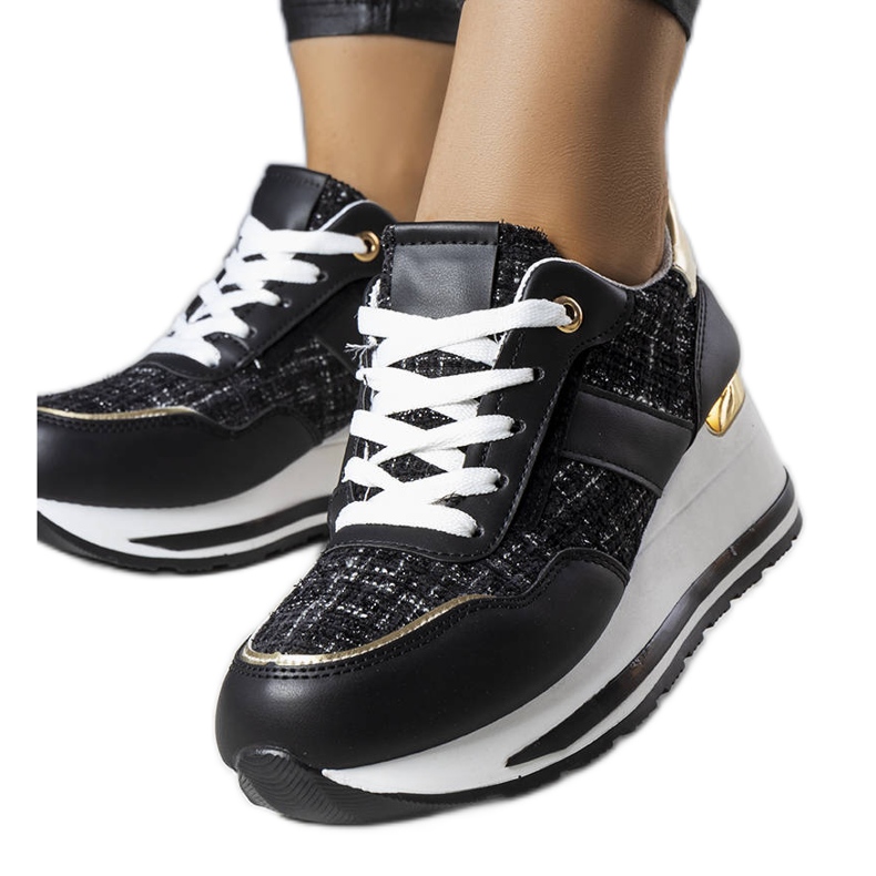 PA1 Mustat lenkkarit koristeellisilla Krystal-sisäkkeillä