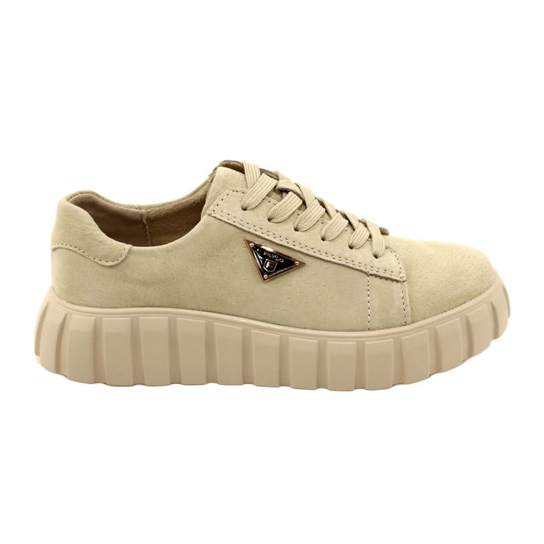Filippo DP4138 mokkanahkaiset lenkkarit beige